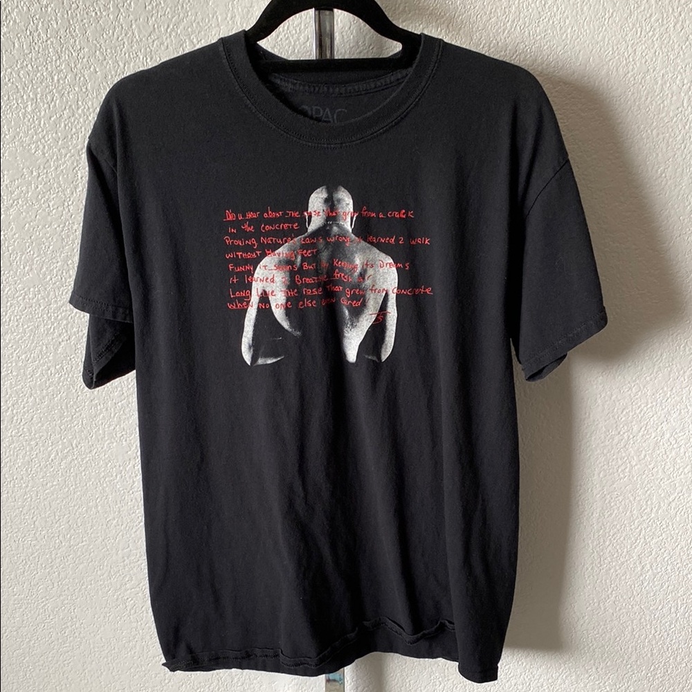 2Pac Tupac band graphic T-shirt  Music Rap lyrics size large